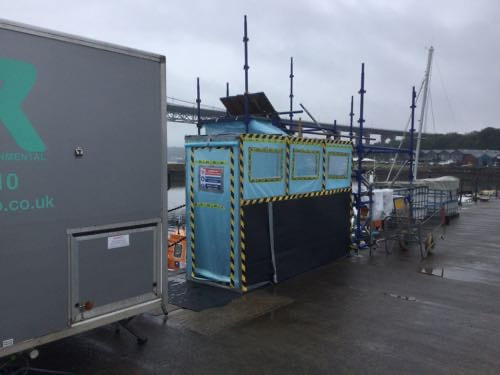 Asbestos removal in South Queensferry near Edinburgh by Greenair, click here for an asbestos removal quote in the Edinburgh area