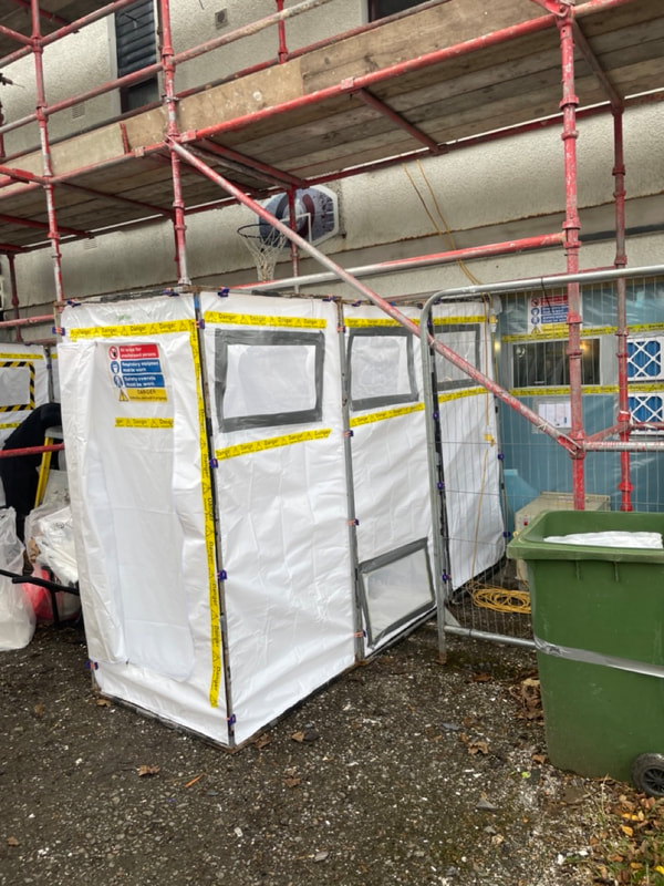 Asbestos Removal at a site near Gairloch in Wester Ross, in the North-West Highlands of Scotland, click here for more information