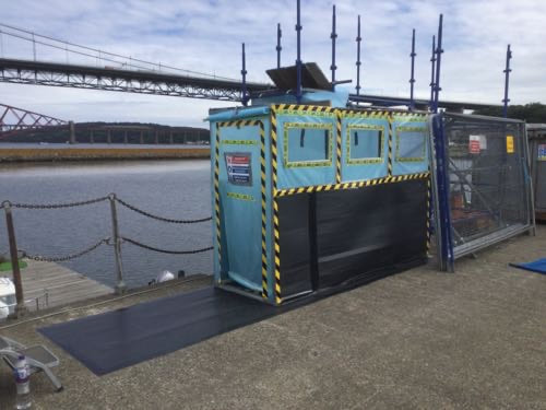 Asbestos Removal at a site in Port Edgar, South Queensferry near Edinburgh in Scotland, click here for more information and asbestos removal quotes in Scotland from Greenair