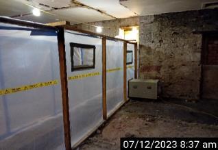 Licensed asbestos removal at Kames Castle on the Isle of Bute in Scotland by Greenair Environmental, click here for more information