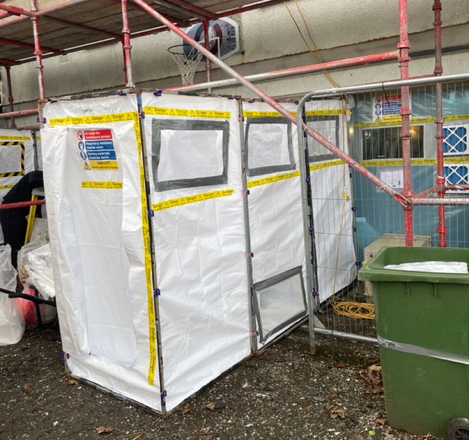 Asbestos removal in the Scottish Higlands by Greenair Environmental, click here for an asbestos removal quote